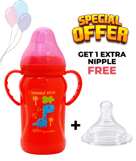 Wide Neck Opaque Baby Feeder- with handle (Large / 270 ml)