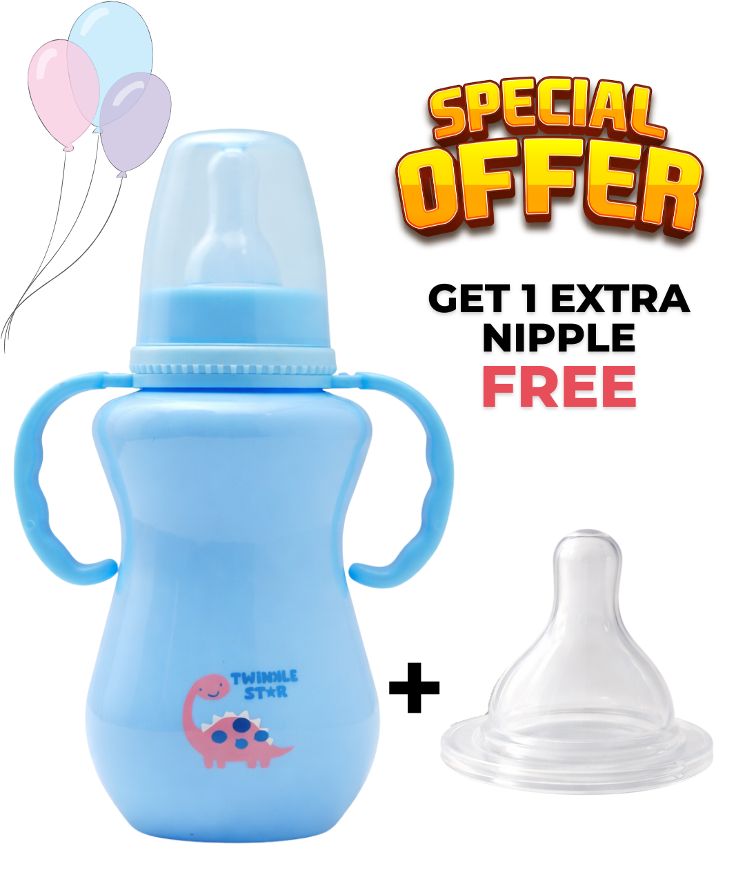 Opaque baby Feeder- with handle (L / 270 ml)
