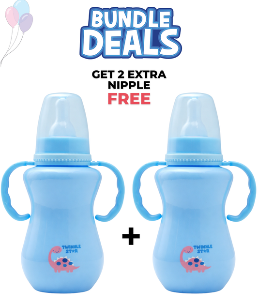 Opaque baby Feeder- with handle Bundle Pack (L / 270 ml)