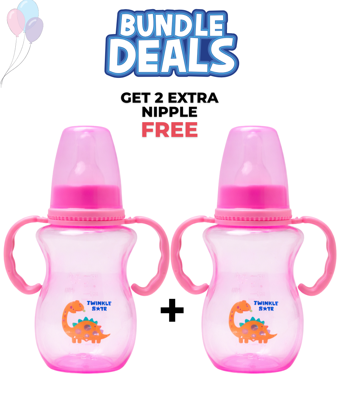 Tinted Feeder - with Handle Bundle Pack (L / 270 ml)